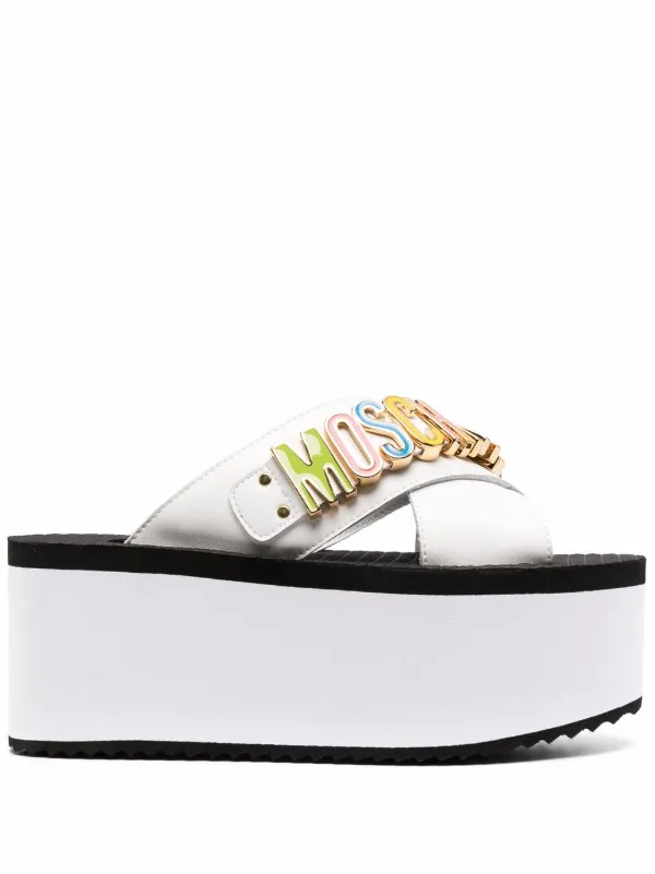 moschino platform sandals
