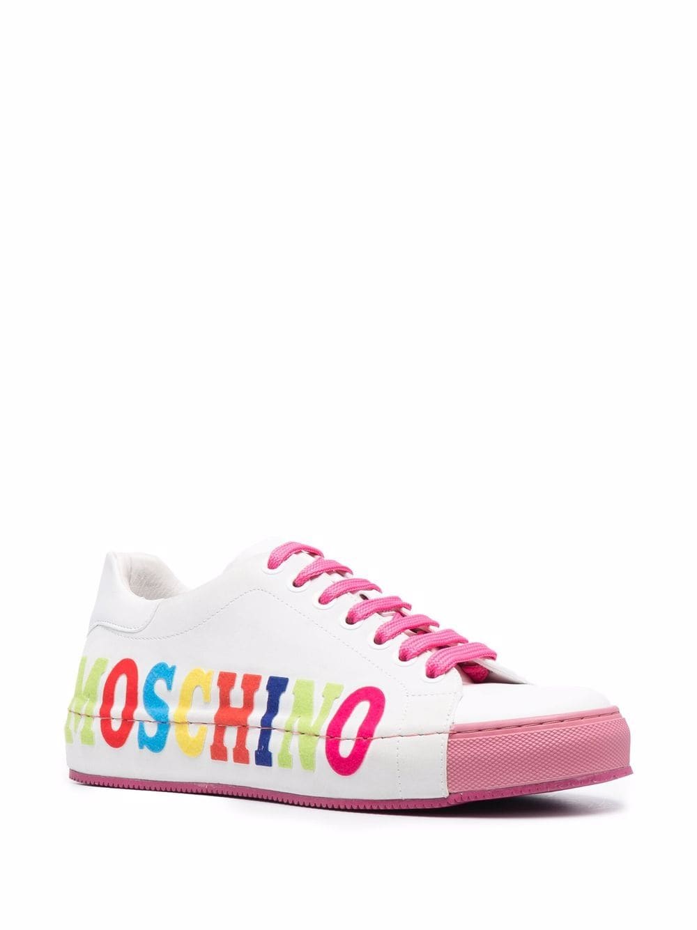 Image 2 of Moschino logo low-top sneakers