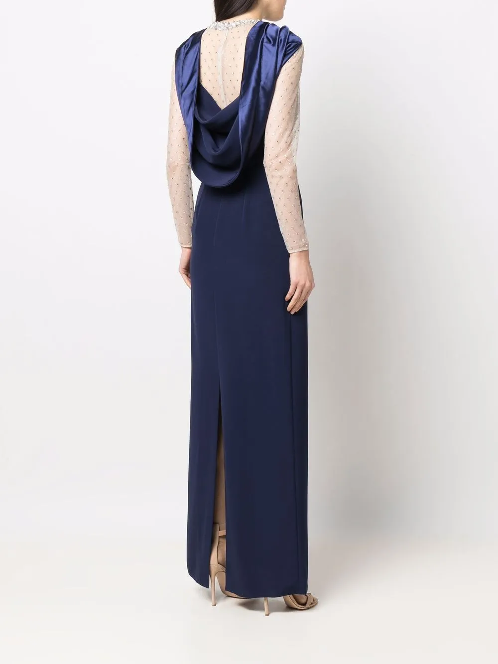 фото Jenny packham платье с длинными рукавами и кристаллами