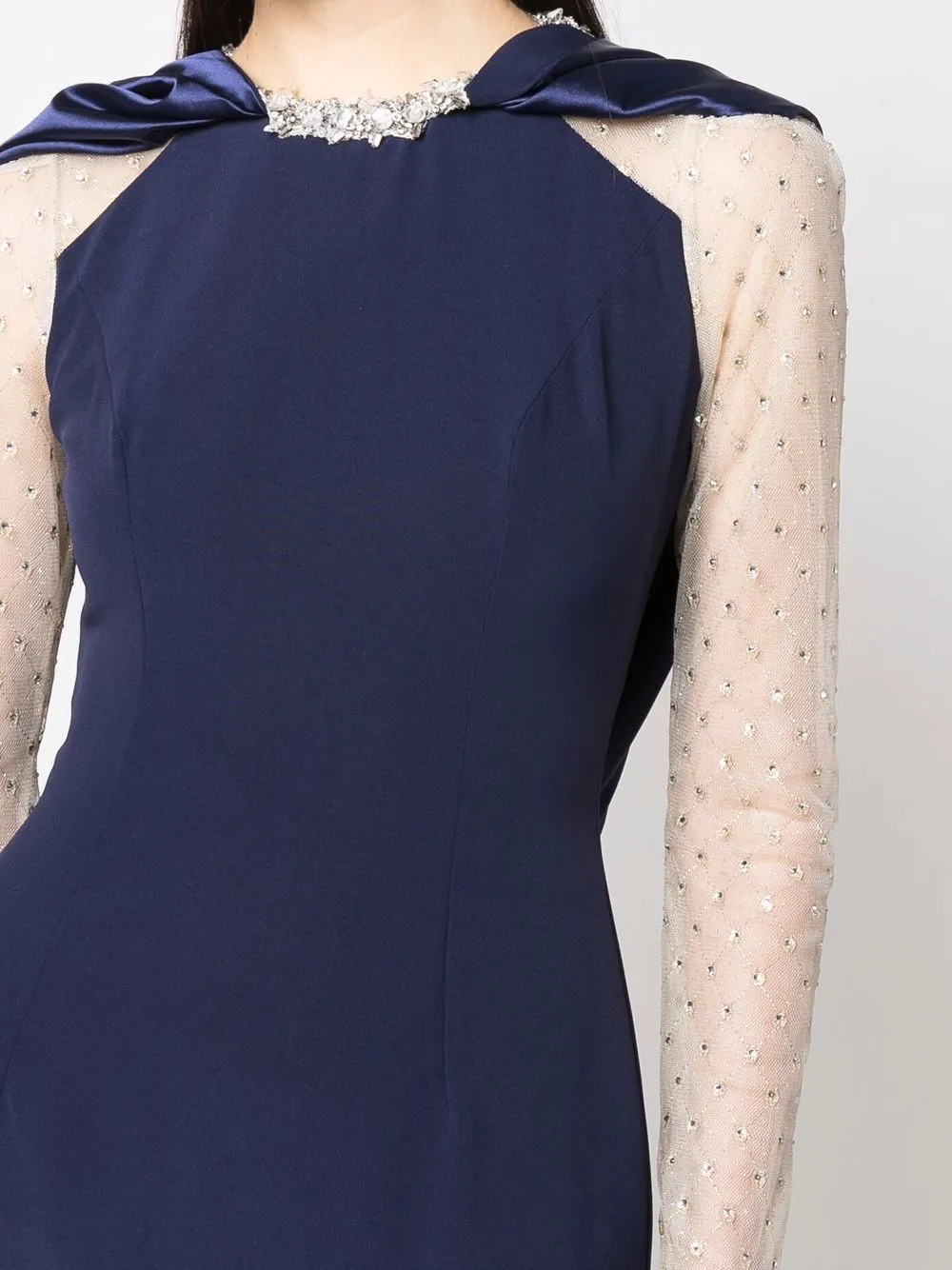 фото Jenny packham платье с длинными рукавами и кристаллами