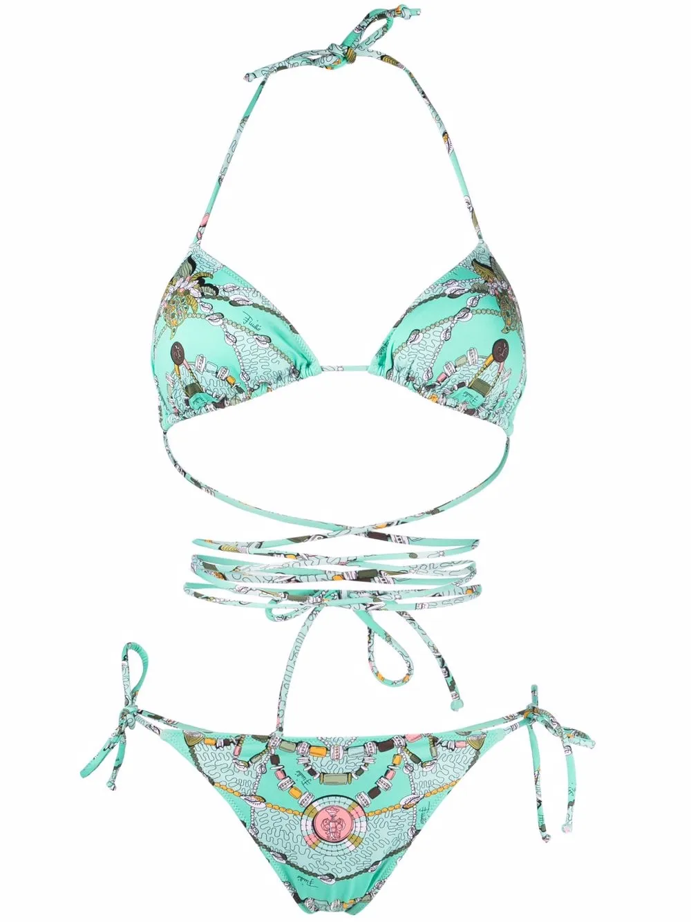 

PUCCI bikini con estampado abstracto - Azul