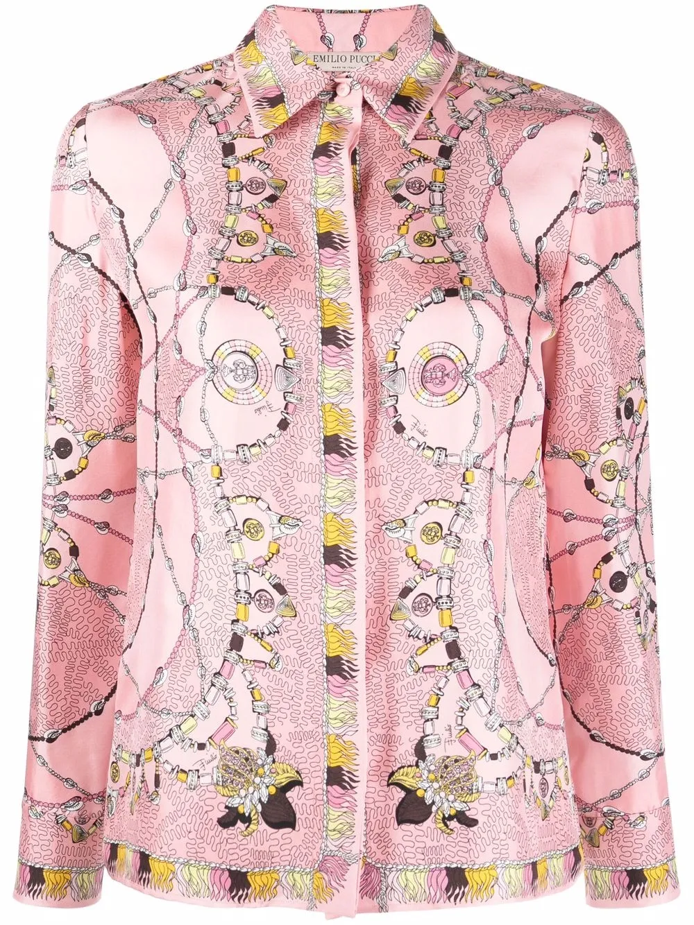 

PUCCI camisa con estampado abstracto - Rosado