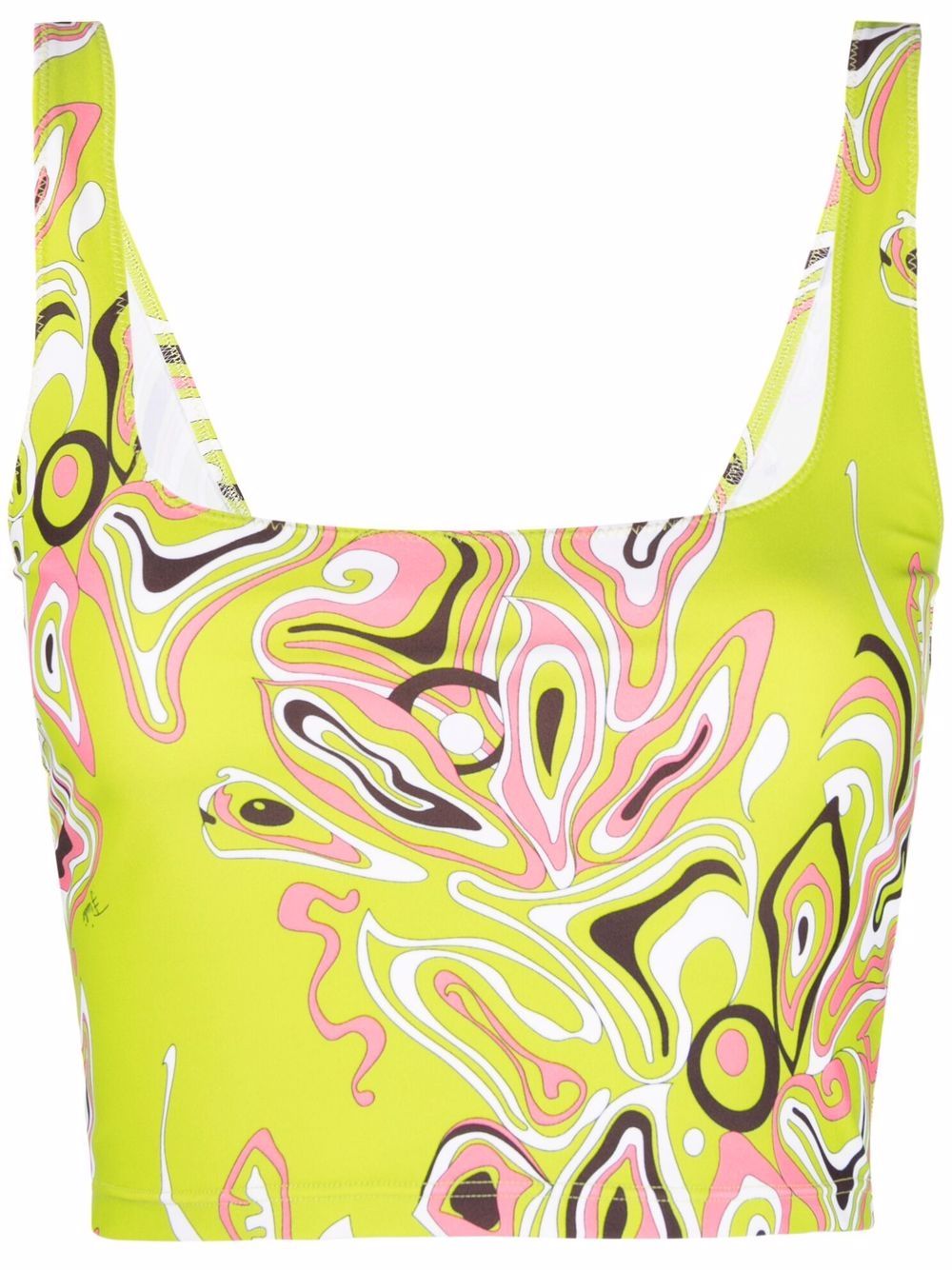 

PUCCI Africana abstract-print sports bra - Green