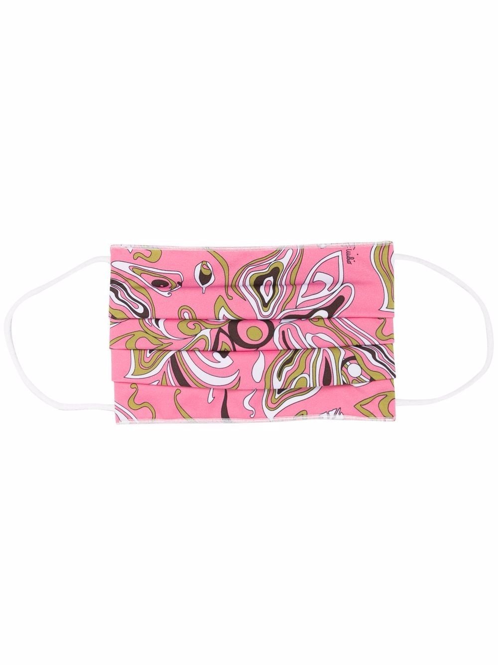 

PUCCI cubrebocas con estampado Africana - Rosado