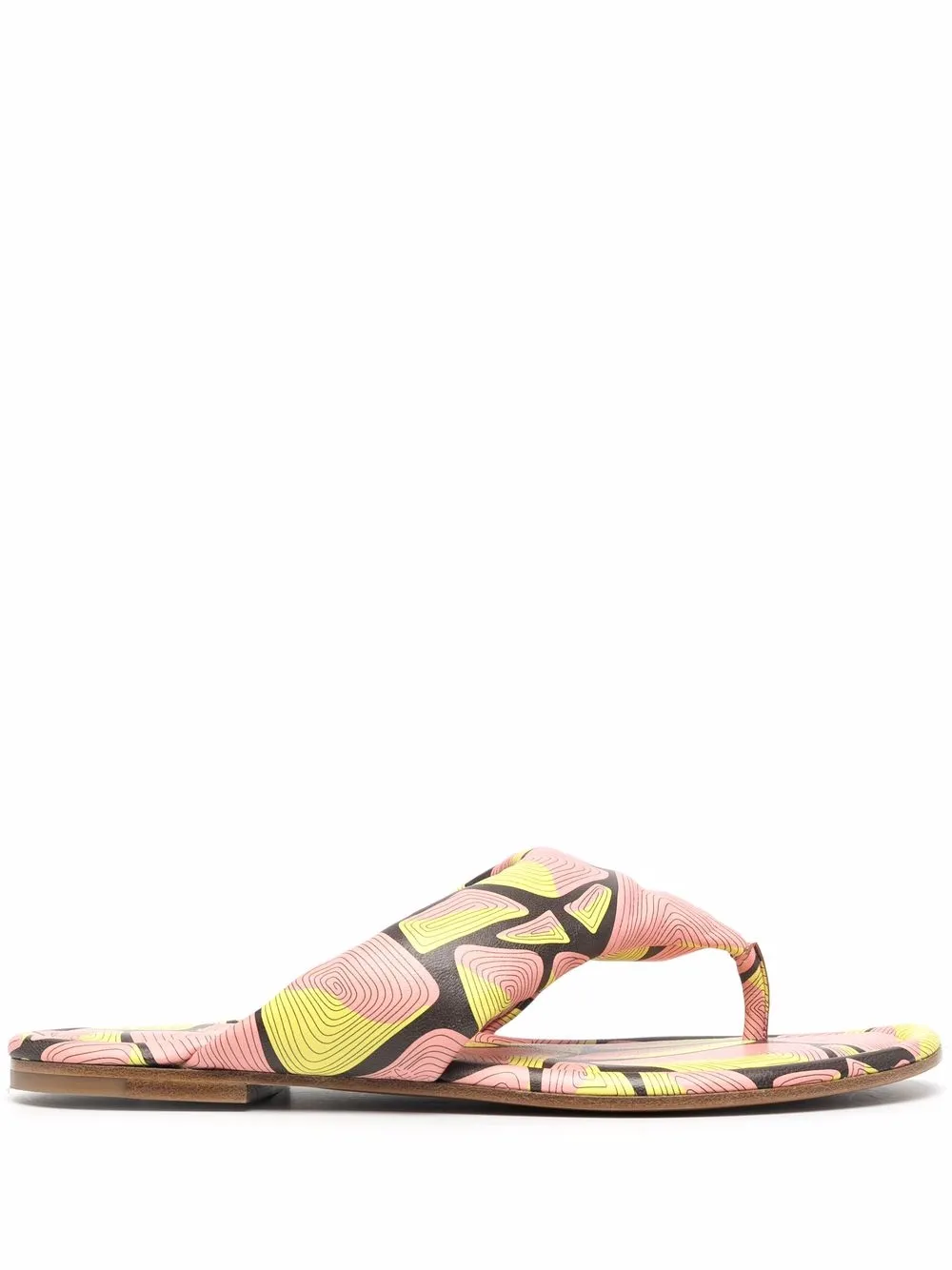 

PUCCI sandalias con estampado abstracto - Amarillo