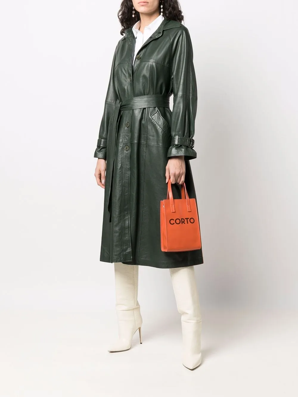 фото Corto moltedo сумка-шопер с логотипом