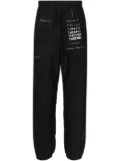 Takahiromiyashita The Soloist slogan-print track pants - Black