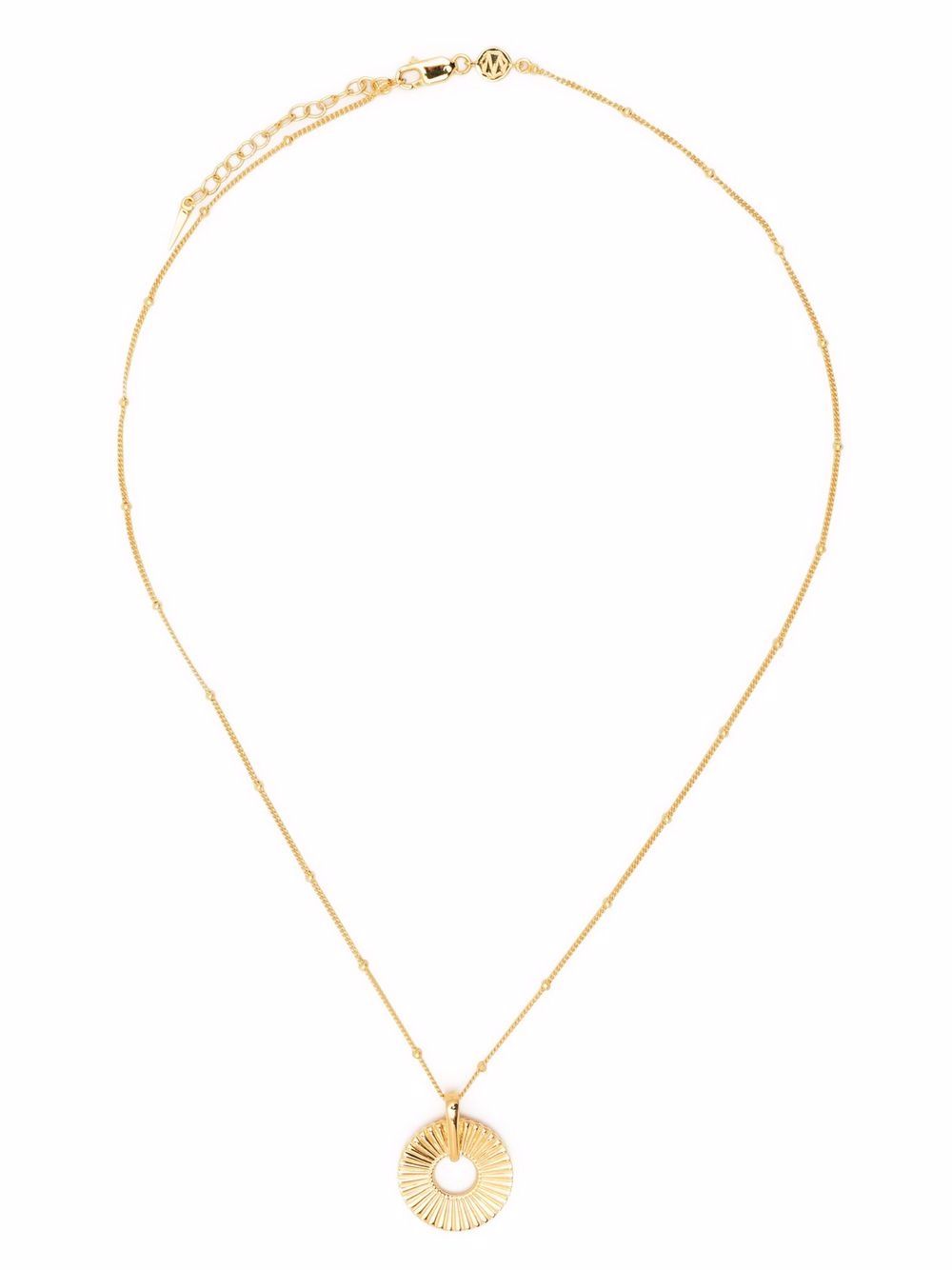 фото Missoma gold small frill necklace