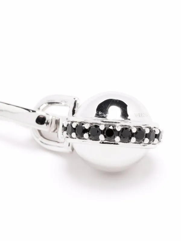 関税送料込【MISSOMA】PAVE SPHERE CLIP-ON ペンダント Missoma Pavé Sphere clip-on Pendant | Silver | FARFETCH GR
