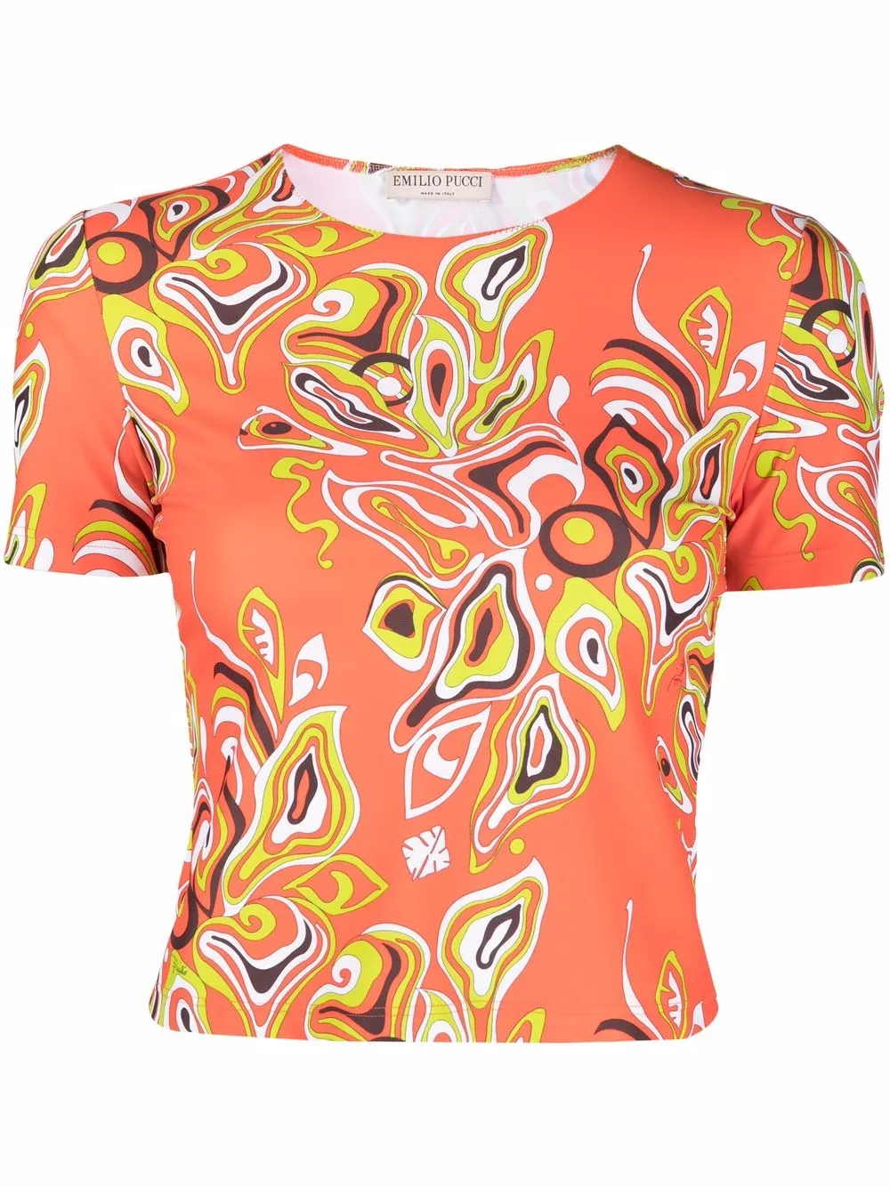 

PUCCI Africana-print T-shirt - Orange