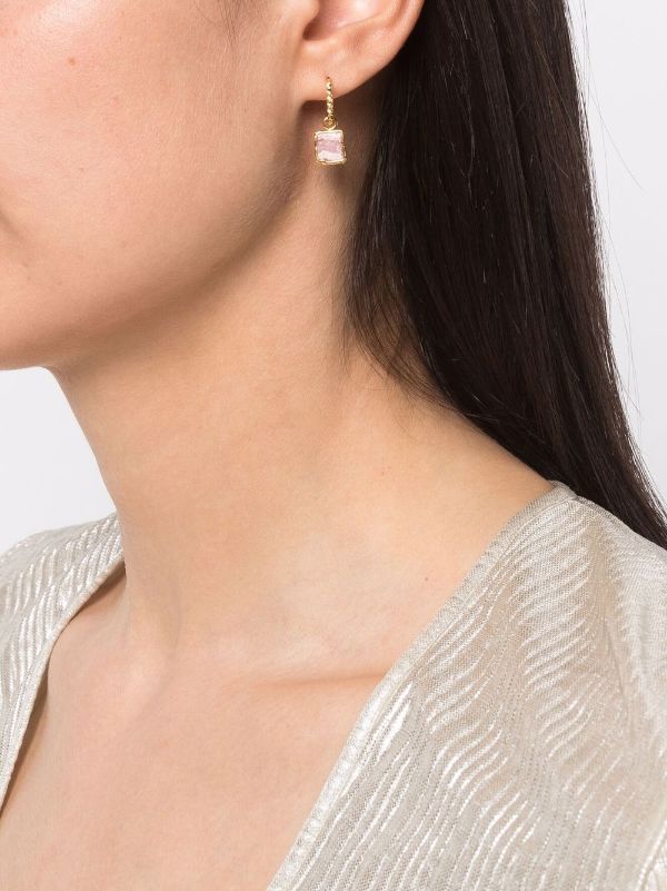 Missoma Mini Pyramid Charm Hoop Earrings - Farfetch