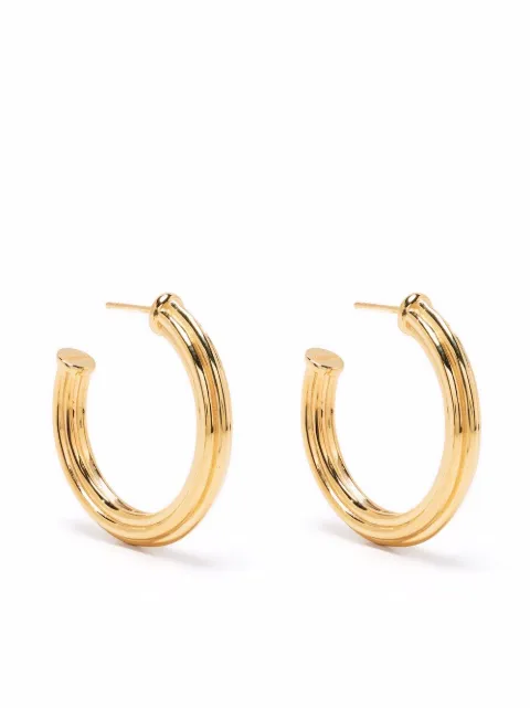 Missoma large ridge hoop earrings