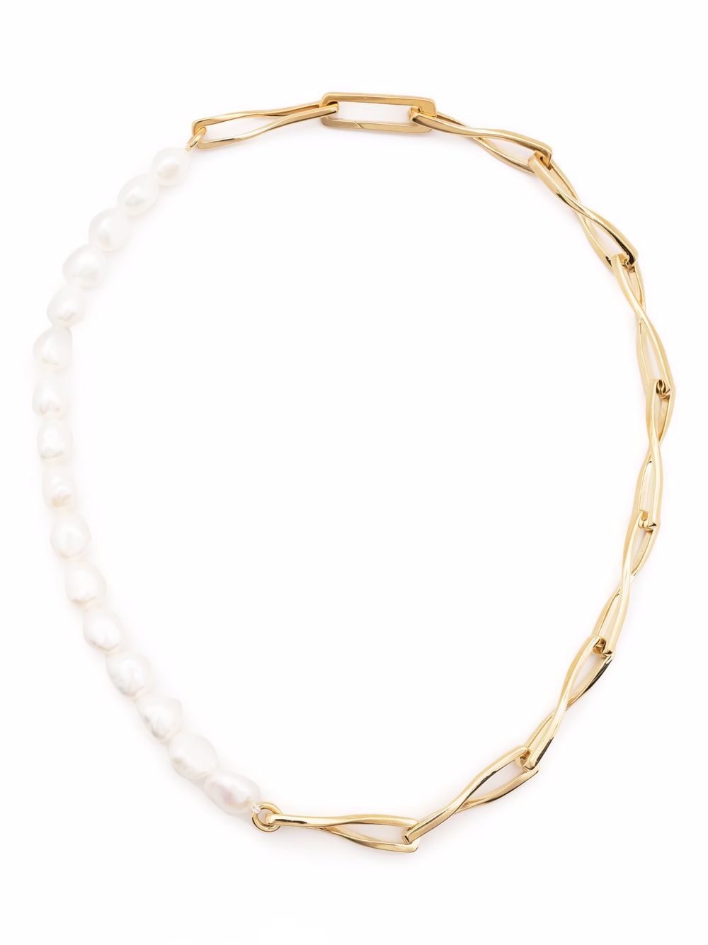 фото Missoma baroque pearl twisted link necklace