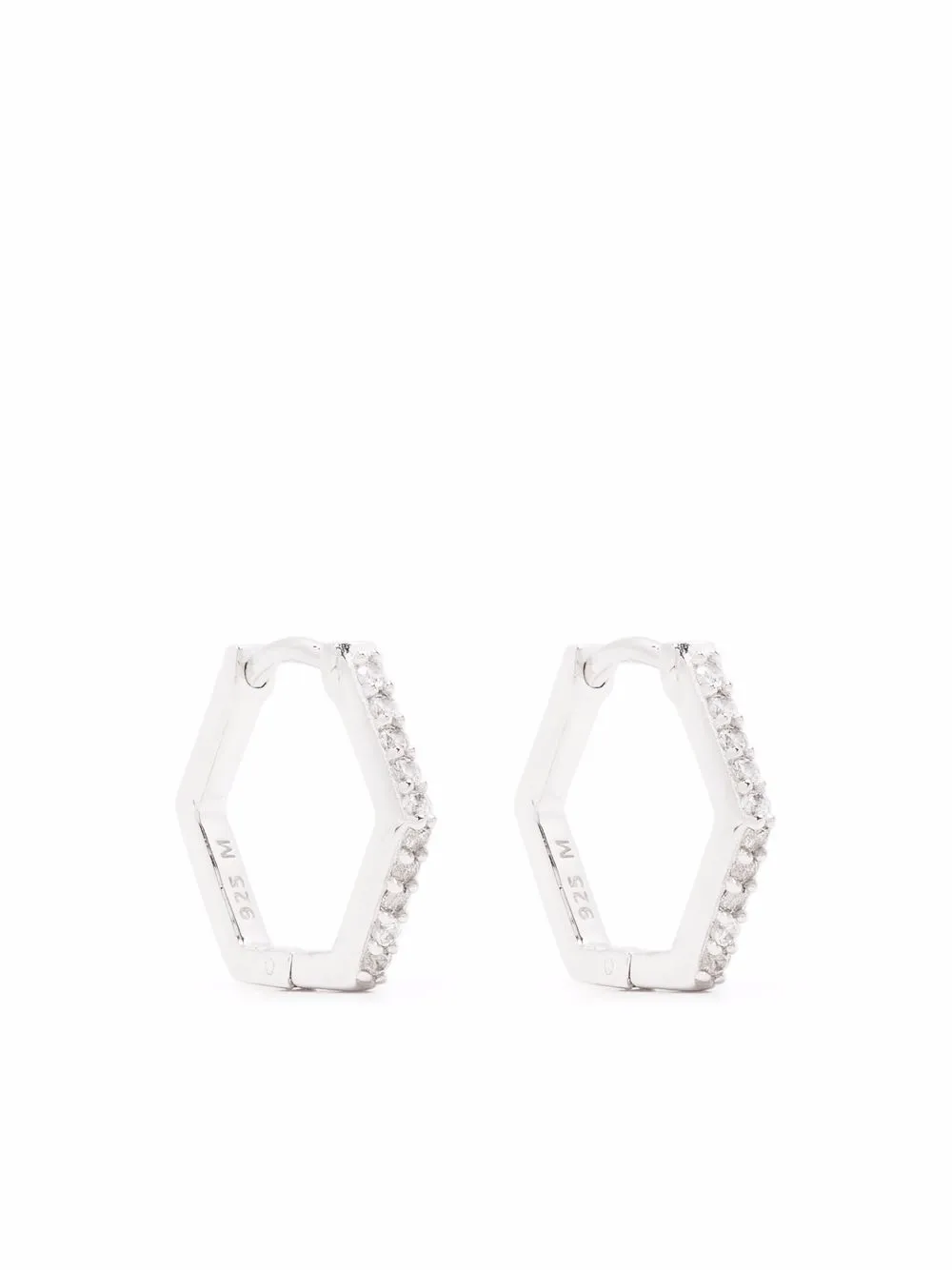 

Missoma aretes Hex - Plateado