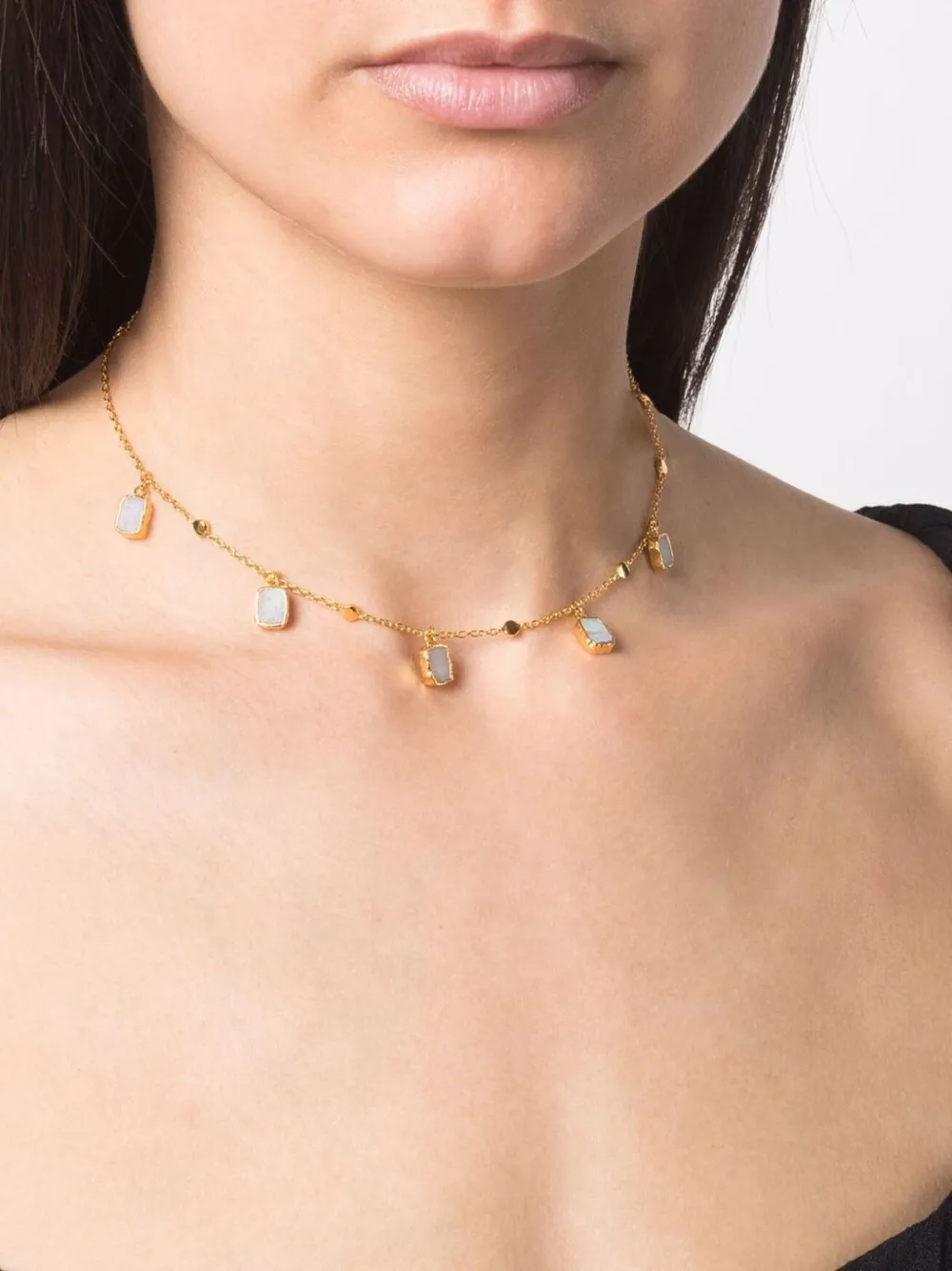 Missoma Choker met bedel - Goud