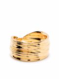 Missoma Wave gold-plated ring