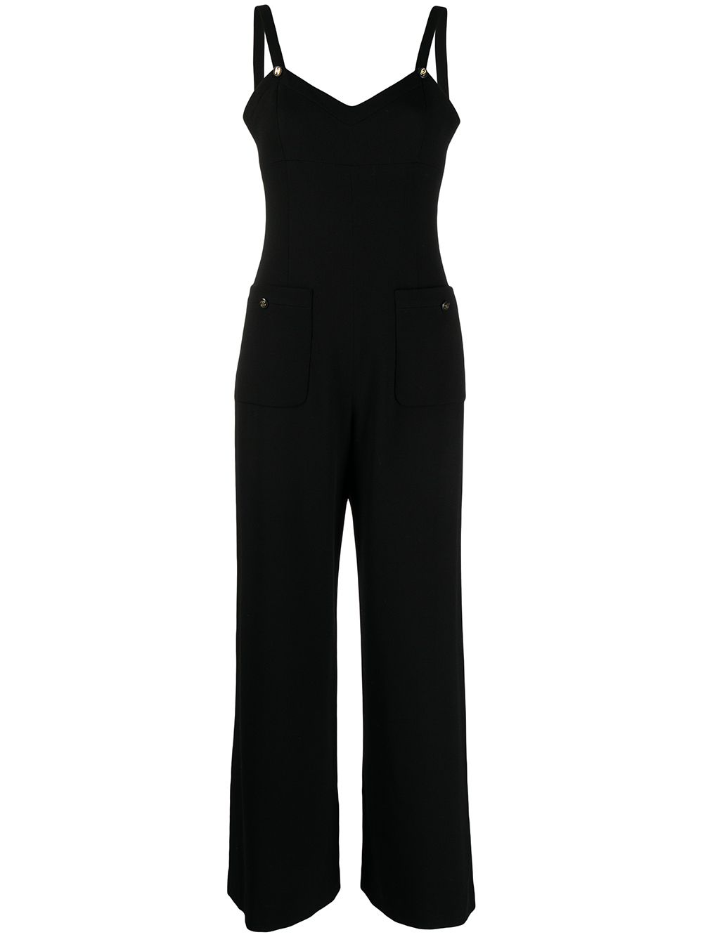 Chanel Pre-Owned 1995 CC buttons sleeveless jumpsuit