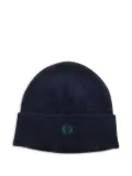 Fred Perry logo-embroidered beanie hat - Blue