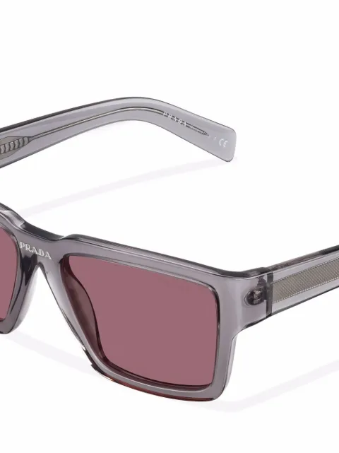 Prada Eyewear Runway Rectangle Frame Sunglasses Farfetch 5871