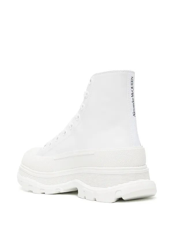 ★alexander mcqueen★ Tread Slick Sneakers Khaki White 69707 Alexander McQueen Tread Slick Sneakers | White | FARFETCH PL