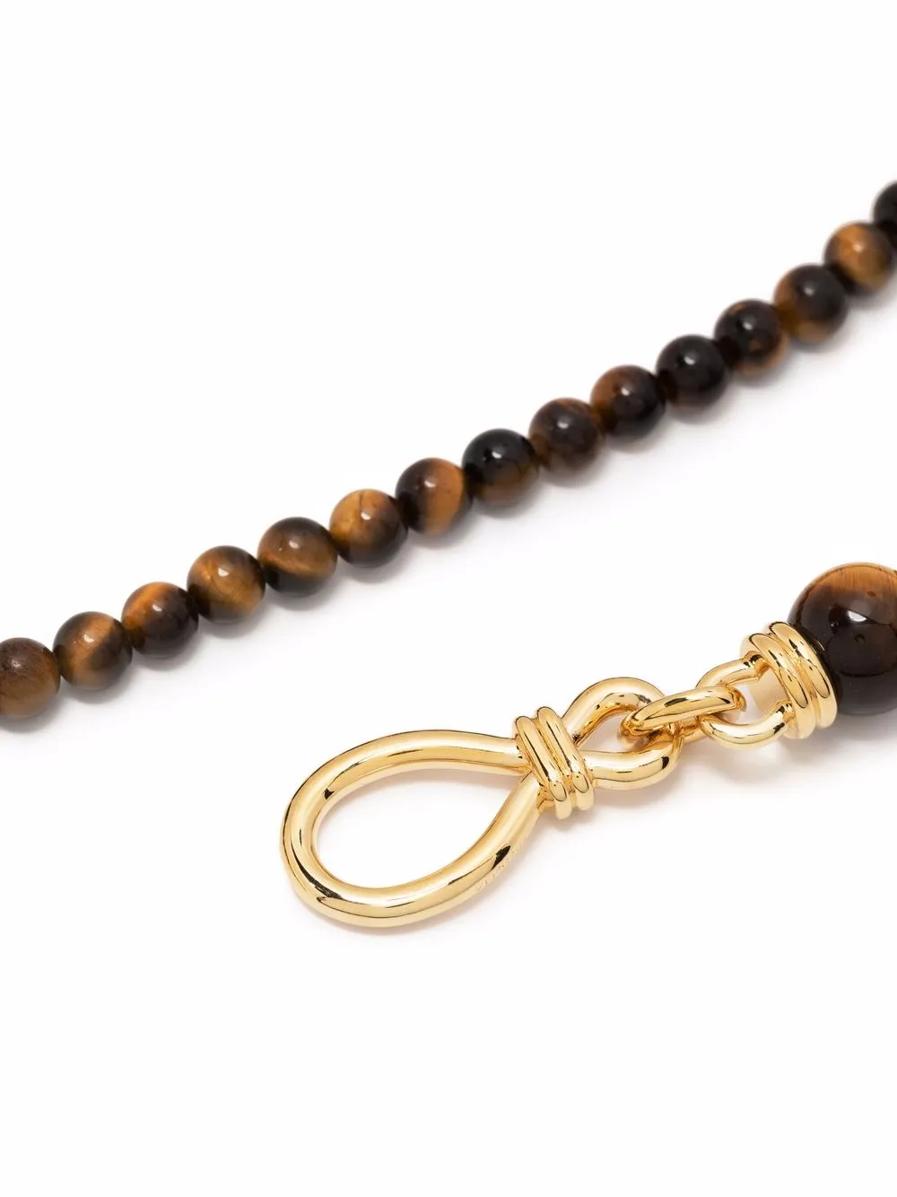 фото Missoma gold tigers eye graduated sphere necklace