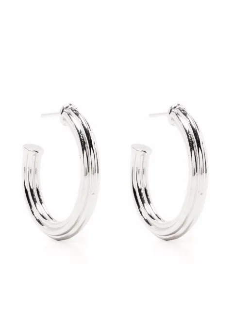 Missoma large ridge hoop earrings