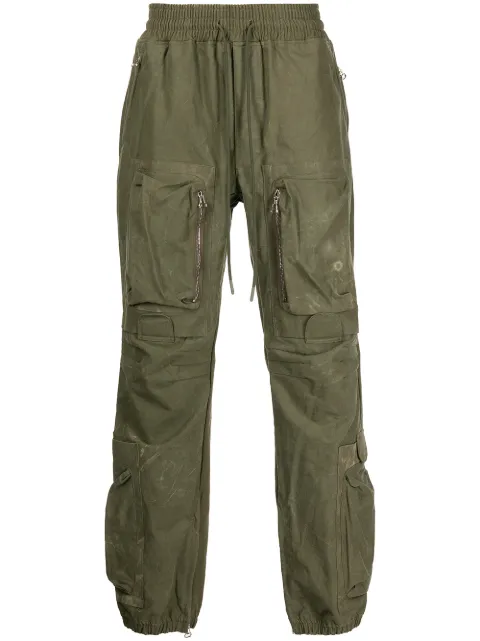 Readymade pantalones cargo con cordones en la pretina