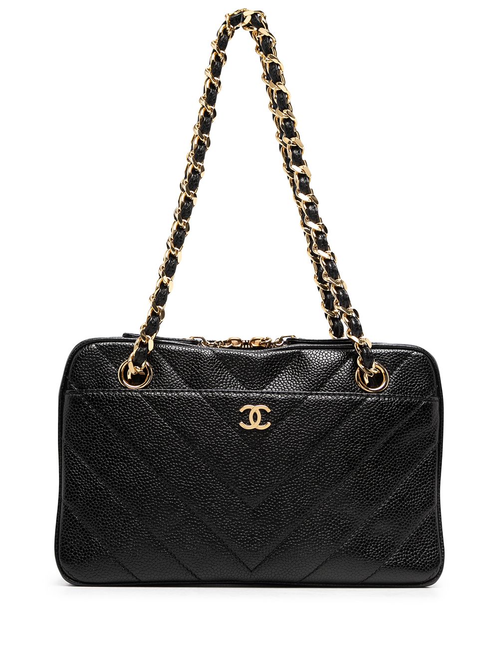 фото Chanel pre-owned сумка на плечо v-stitch 2001-го года с логотипом cc