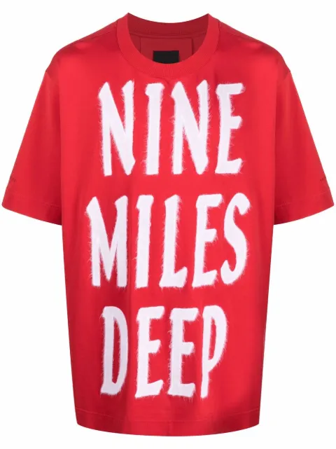 Givenchy slogan-print drop-shoulder T-shirt