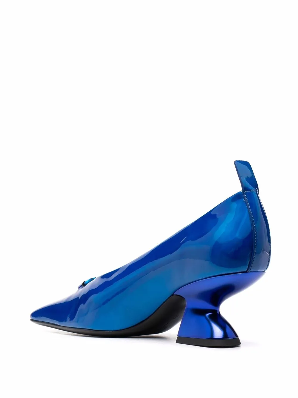  Ferragamo Pumps Mit Design Absatz   Blau 