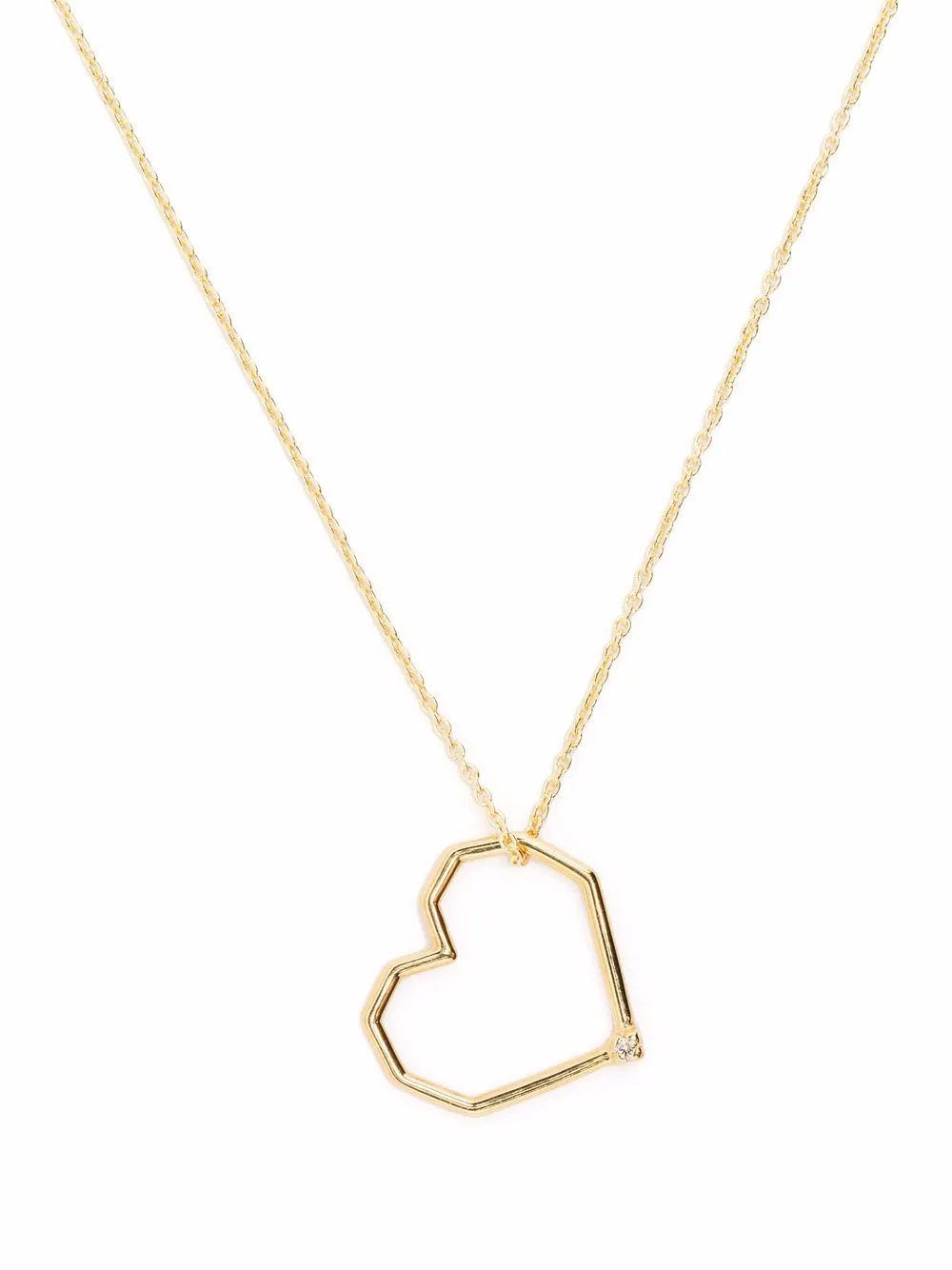 Aliita 9kt yellow gold heart pendant necklace
