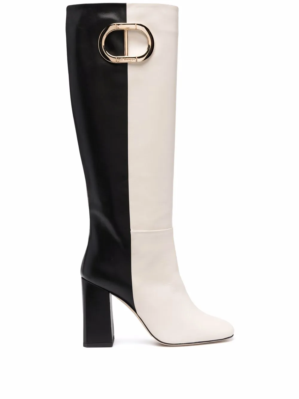 

Dee Ocleppo two-tone leather boots - White