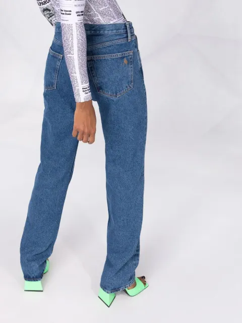 The Attico high-rise straight-leg Jeans 