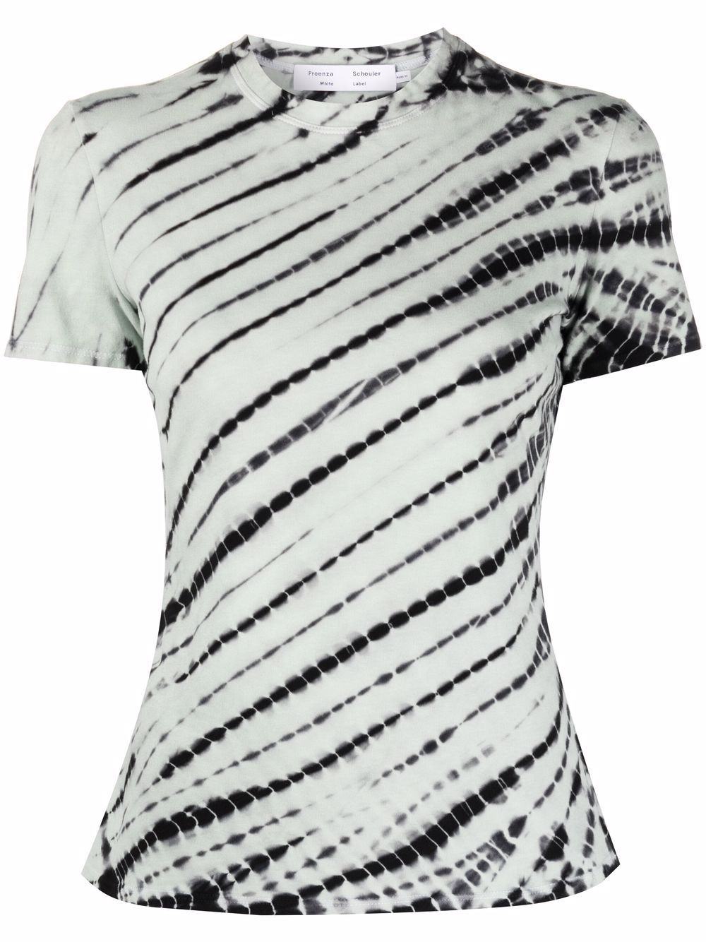 

Proenza Schouler White Label playera con estampado tie-dye - Verde