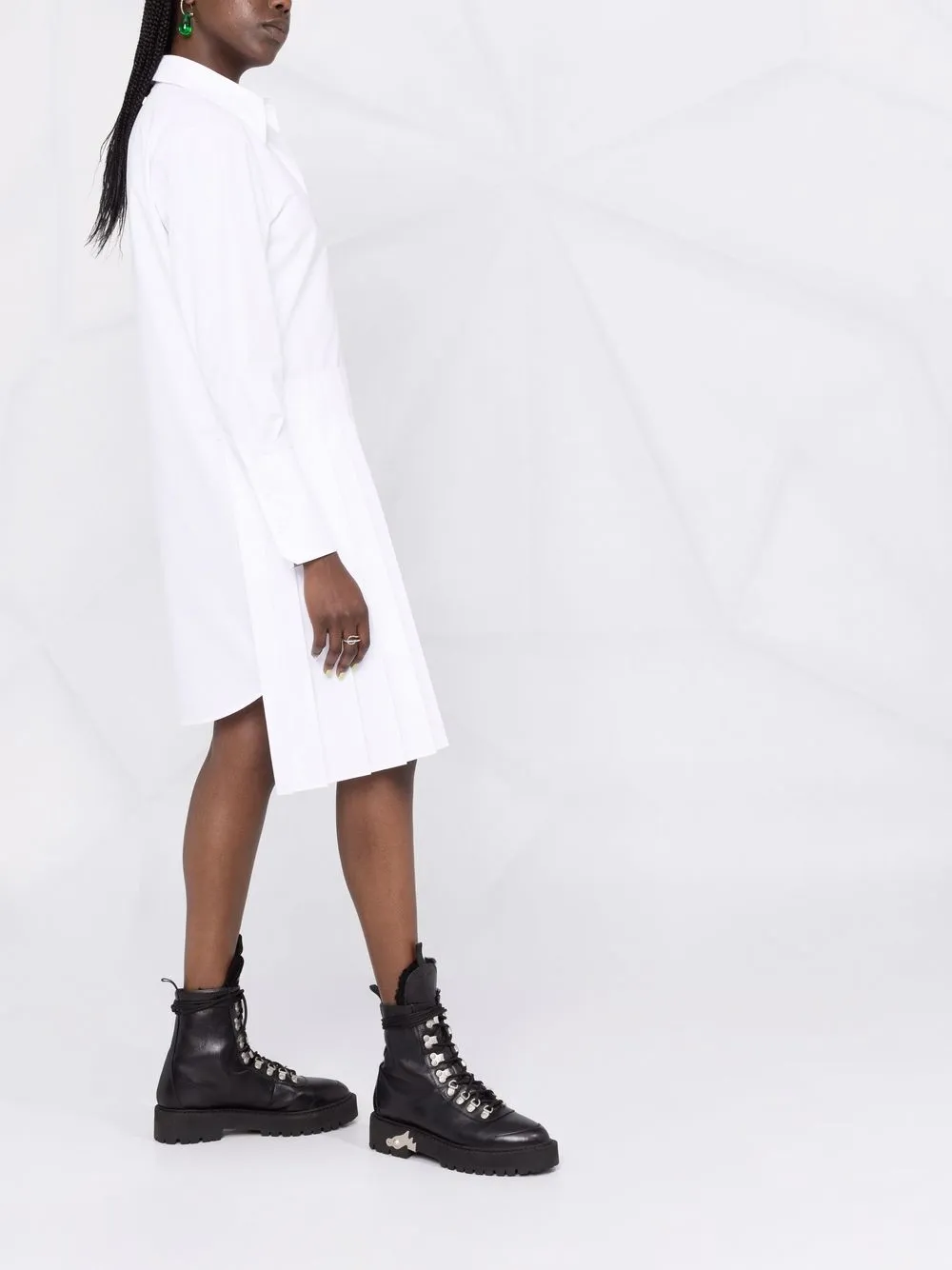Off-White Popeline asymmetric shirt dress | Image 6