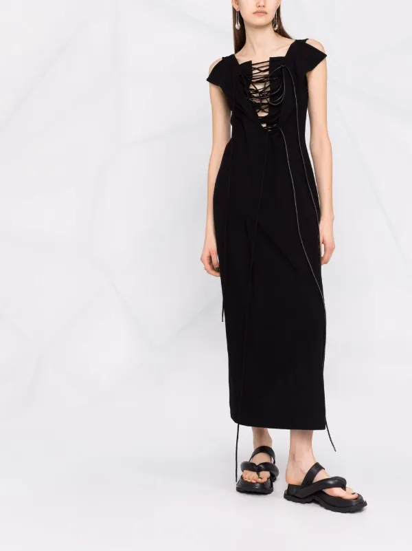 yohji yamamoto black dress