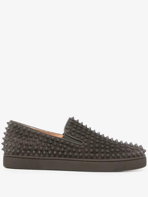 Christian Louboutin Roller spike-embellished slip-on sneakers