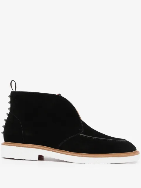 Christian Louboutin Citycrepe spike-stud leather desert boots