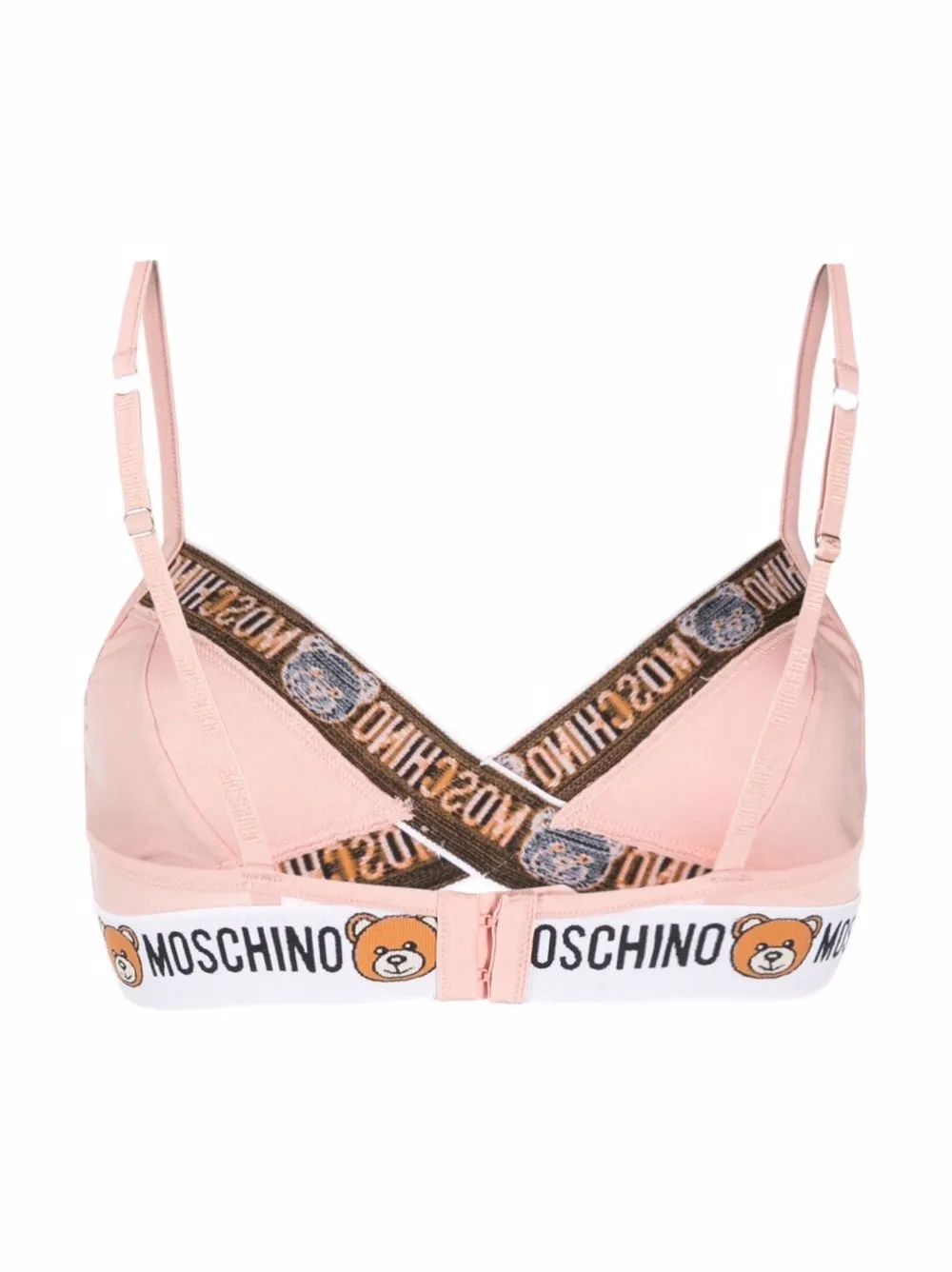 фото Moschino бюстгальтер-бралетт с логотипом