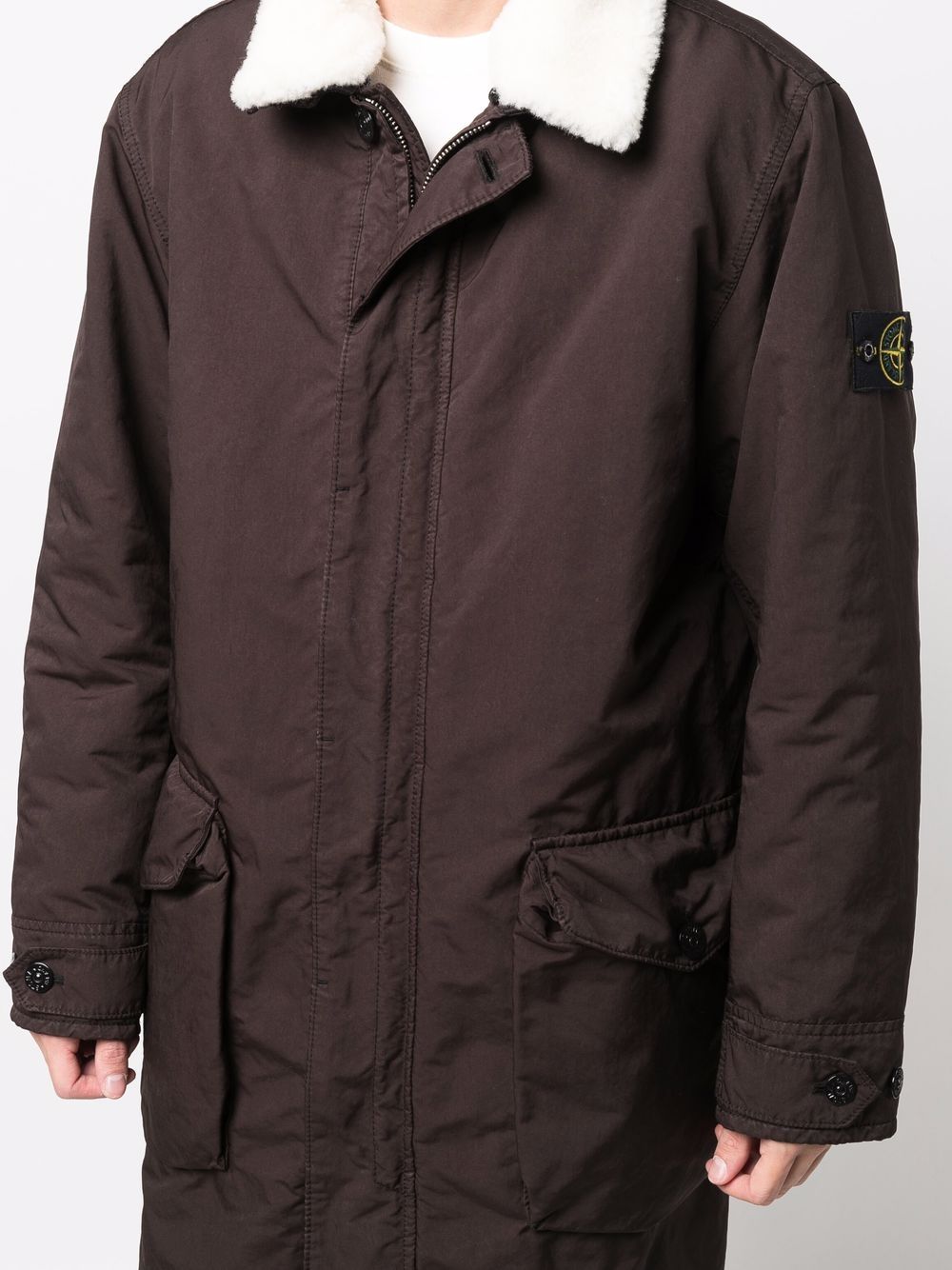 фото Stone island куртка с нашивкой compass