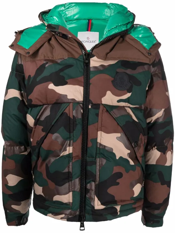 Camo shop moncler jacket