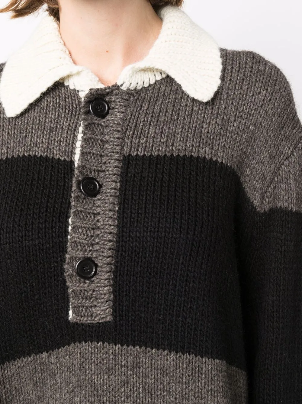 Shop Our Legacy Big Piquet oversized striped cardigan with ...