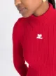 Courrèges ribbed knitted mini dress