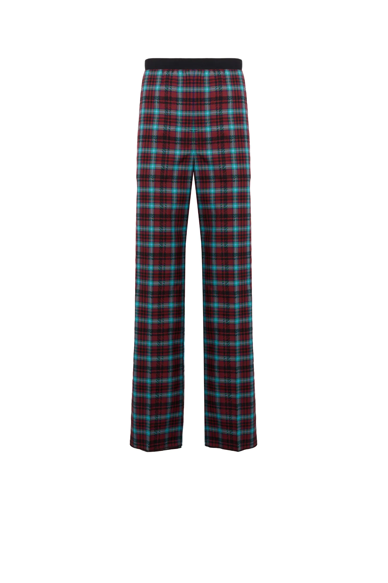 Zebra Tartan-Print Cotton Lounge 