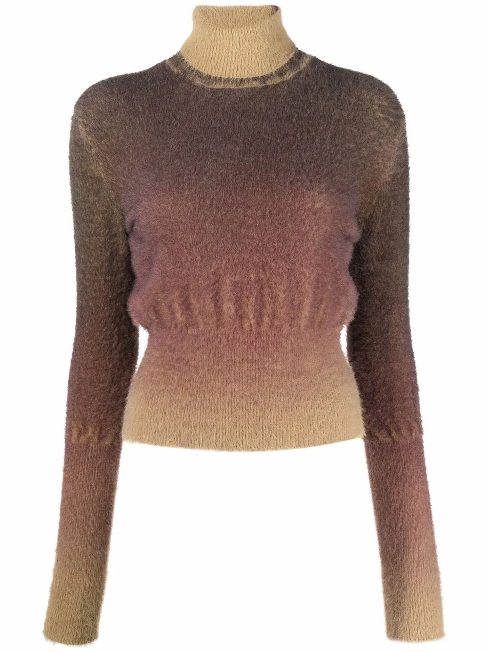 KNWLS 渐色针织高领毛衣 - 中性色
