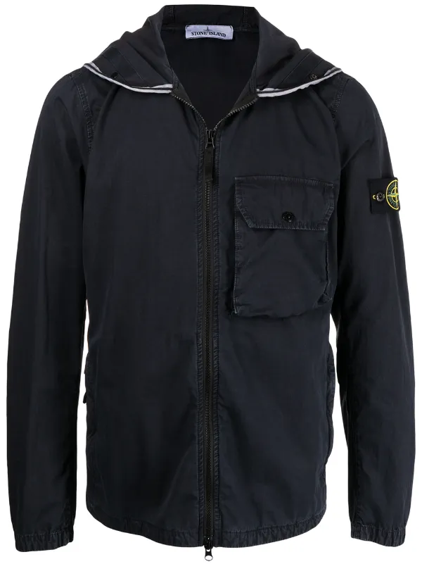 hooded jacket stone island