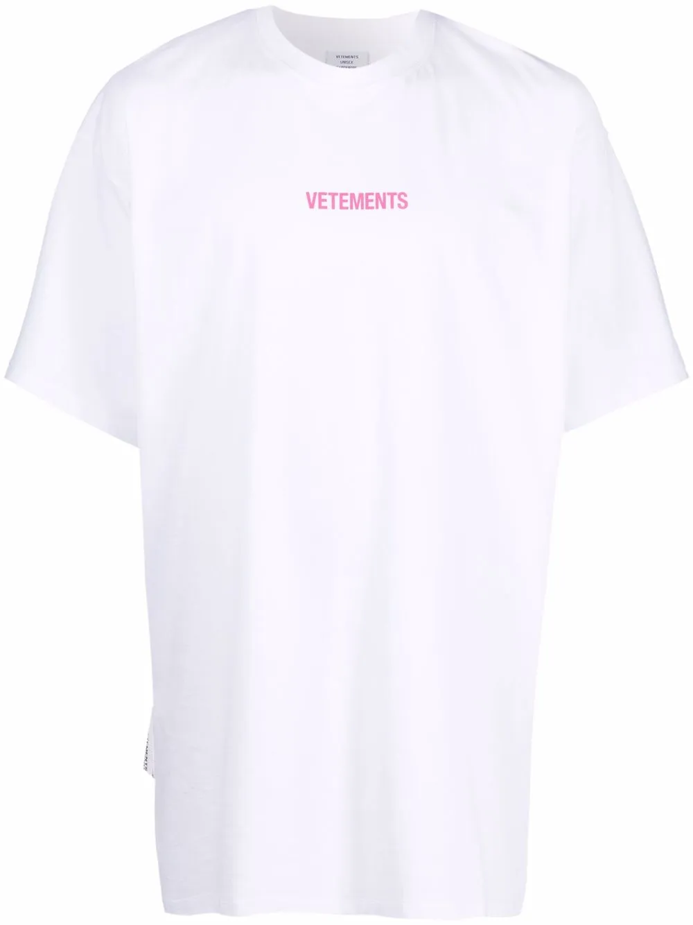 

VETEMENTS playera con logo estampado - Blanco