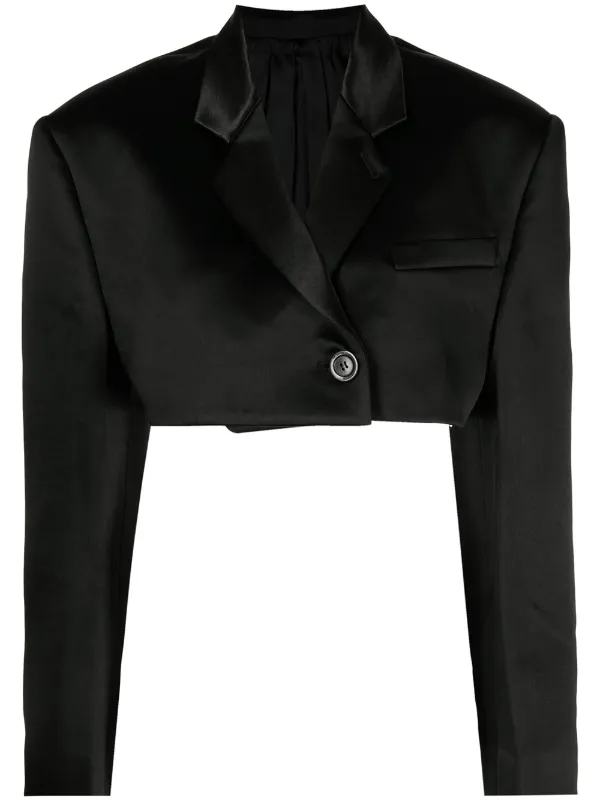 cropped white blazer jacket