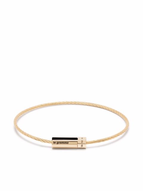 Le Gramme pulsera Octagon en oro amarillo de 18kt con diamantes