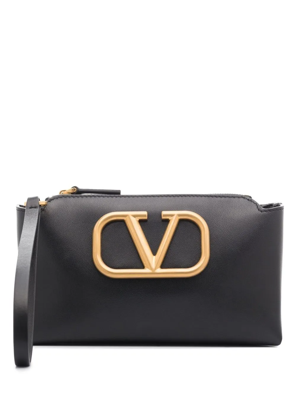 

Valentino Garavani Vlogo plaque clutch bag - Black